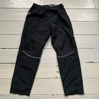 Adidas Black and White Shell Bottoms (Medium)