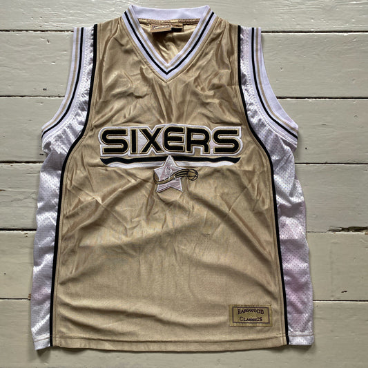 Sixers Vintage Harwood Classics Basketball Jersey (XL)