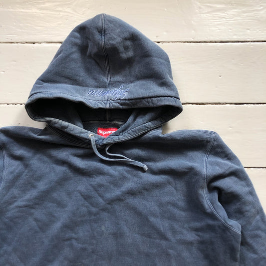 Supreme Blue Hoodie (Large)
