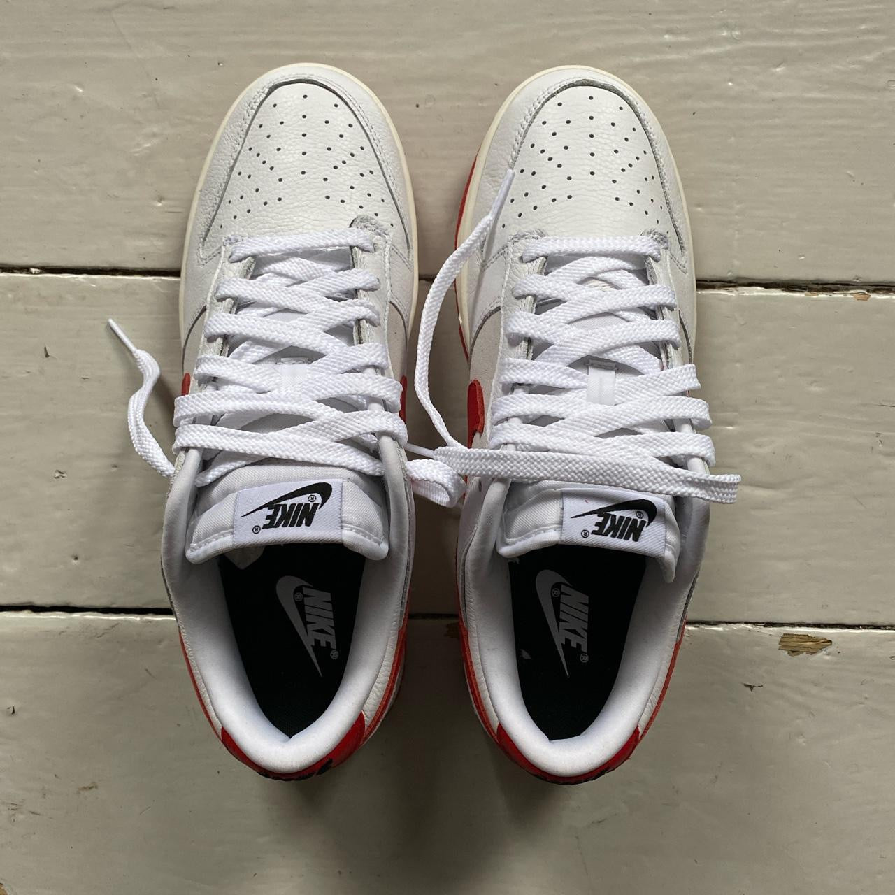 Nike Dunk By You Red and White (UK 8.5)
