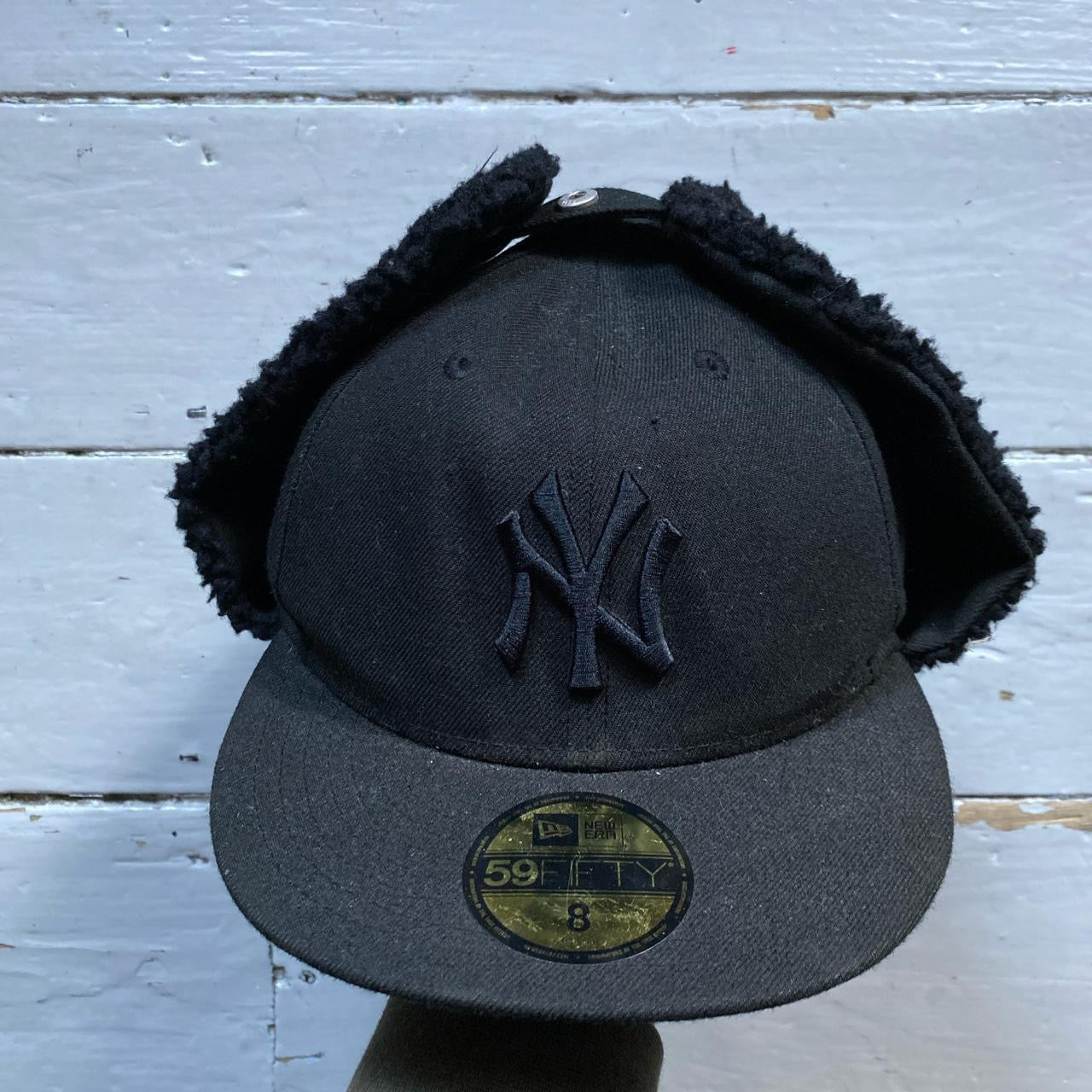 New York Yankees Dog Ear Fitted Cap (Size 8)