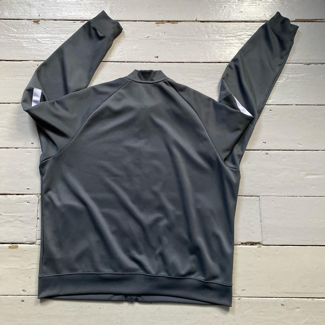 Nike Swoosh Grey Track Jacket (XXL)