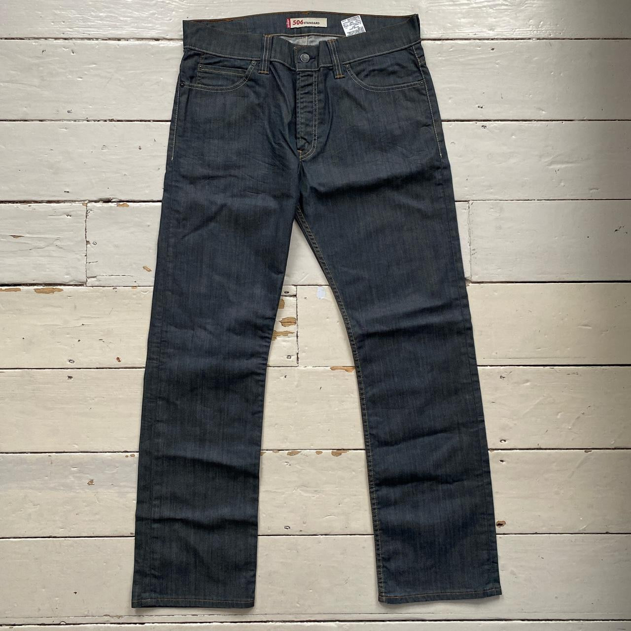 Levis 506 Navy Jeans (36/32)