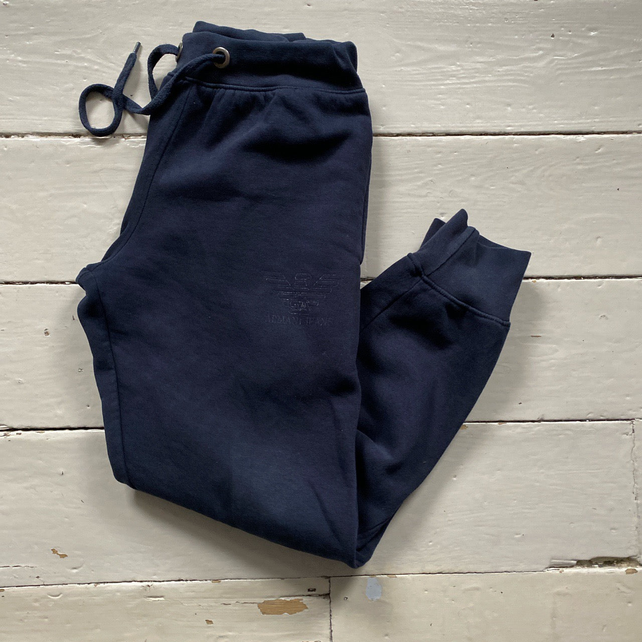 Armani Jeans Navy Blue Joggers (Small)