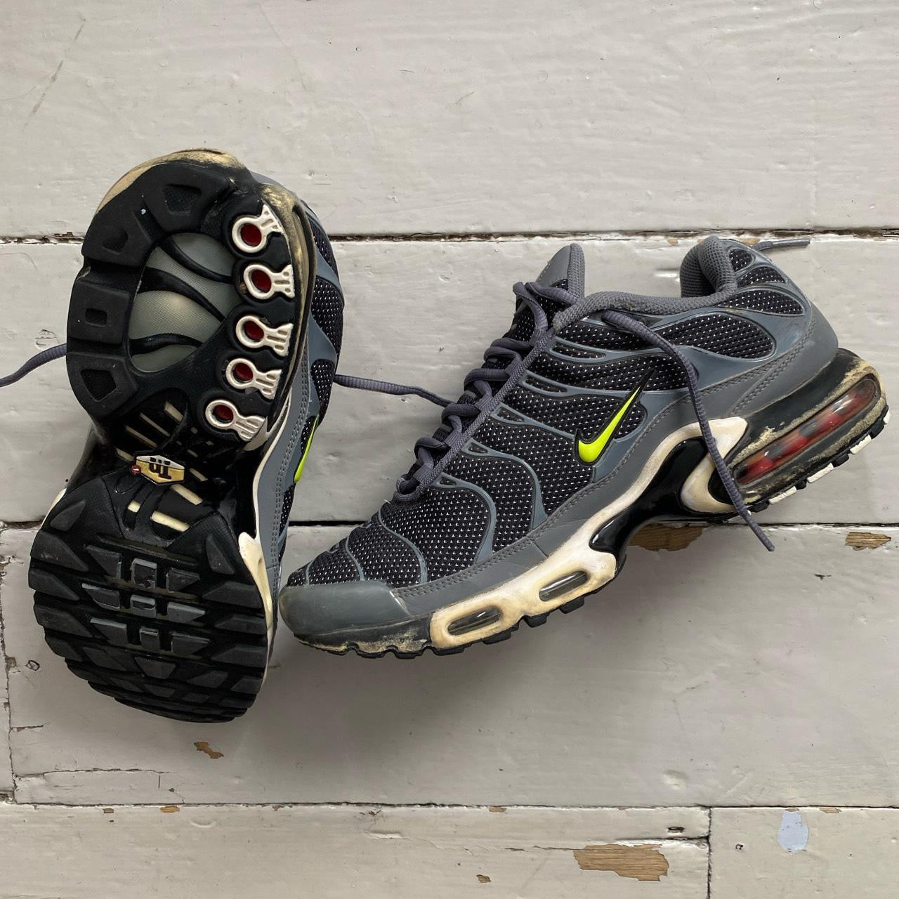 Nike TN Air Max Plus Volt and Grey (UK 10)