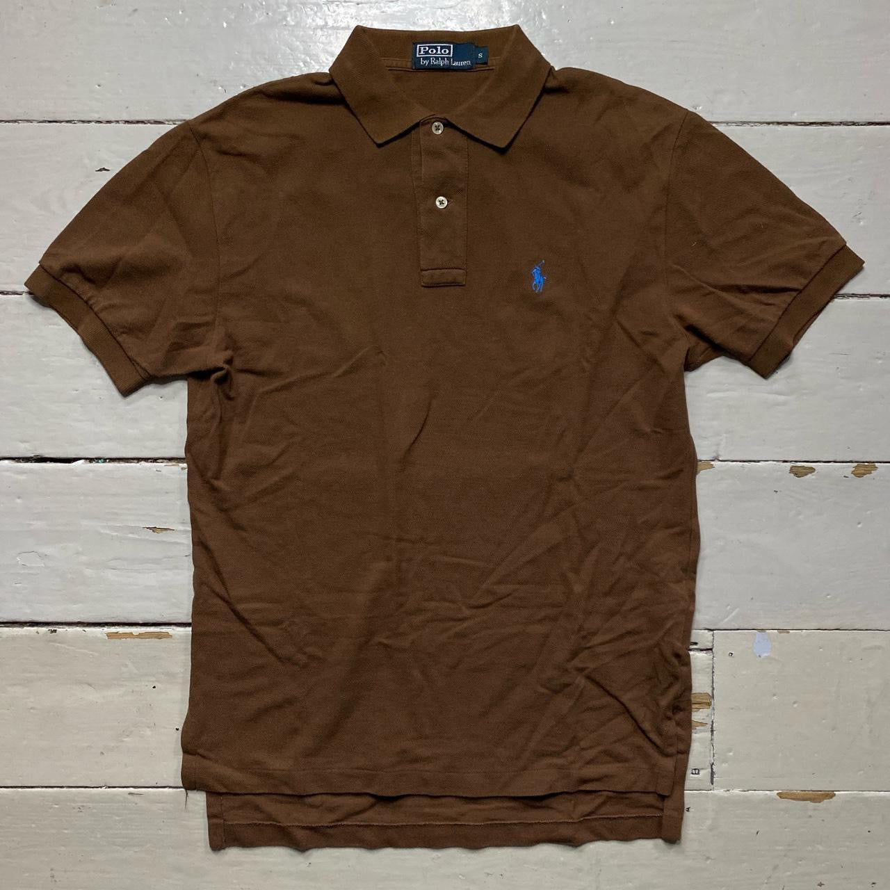 Ralph Lauren Brown Polo Shirt (Small)