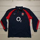 England Rugby Vintage Polo Jersey (XXL)