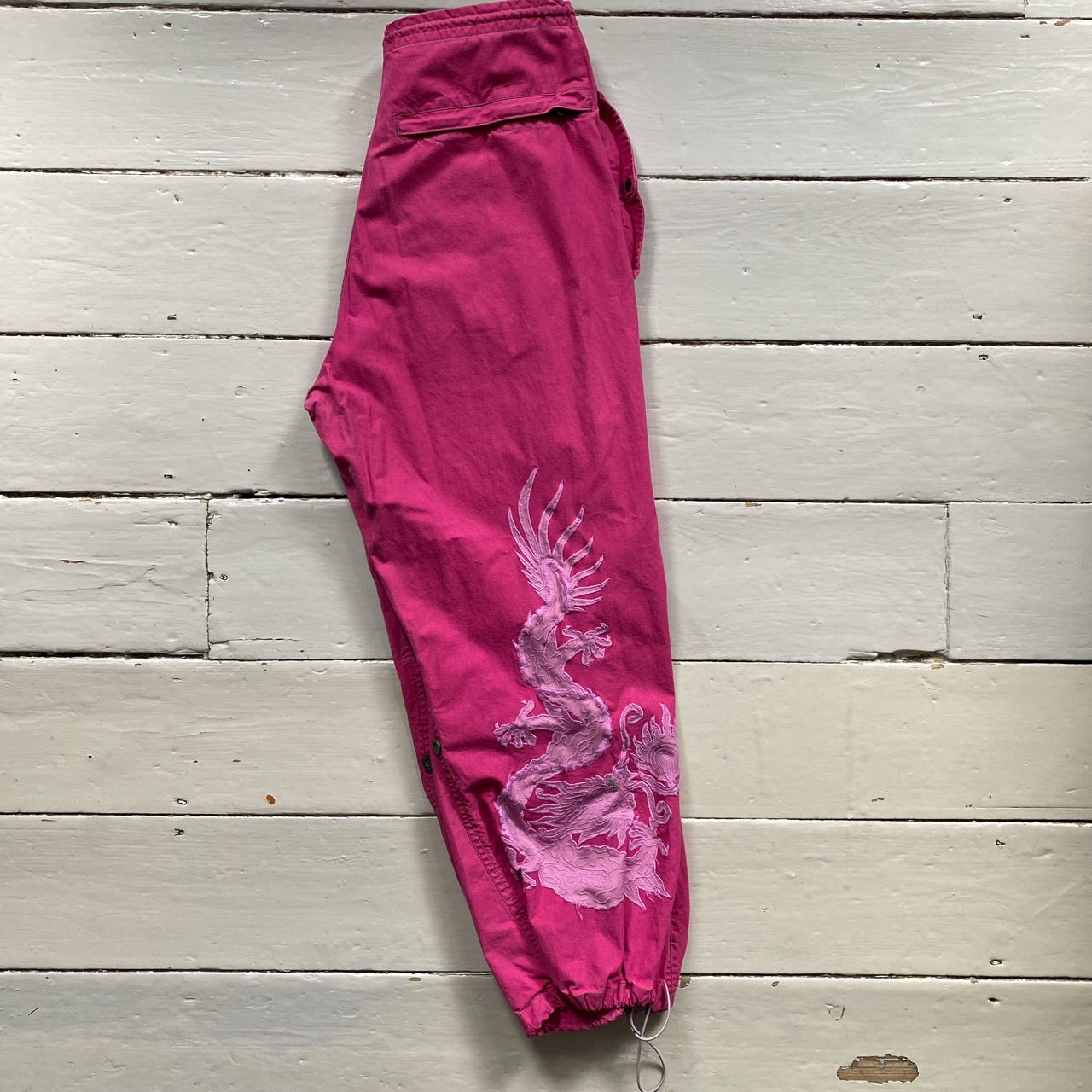 Maharishi Pink Dragon Cargo Trousers (Medium)