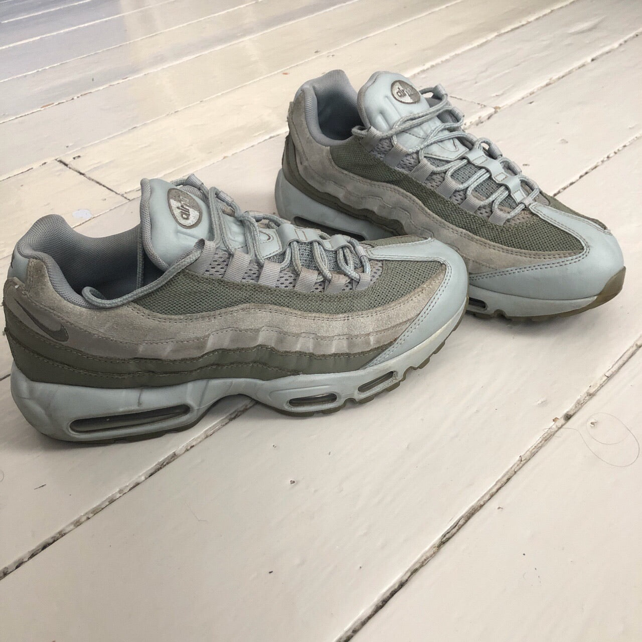 Nike Air Max 95 Grey and Khaki (UK 10)