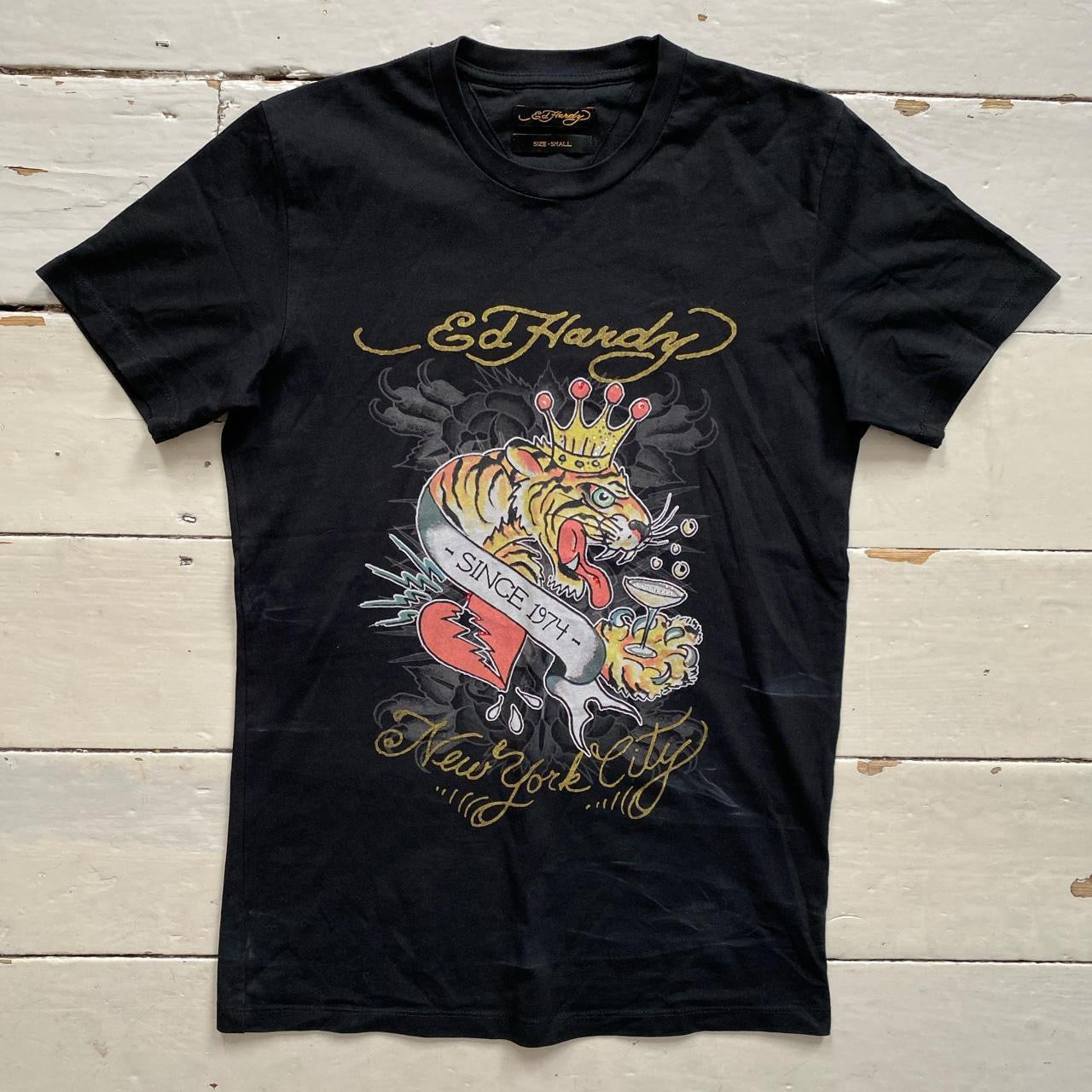 Ed Hardy Boozy Tiger T Shirt (Small)