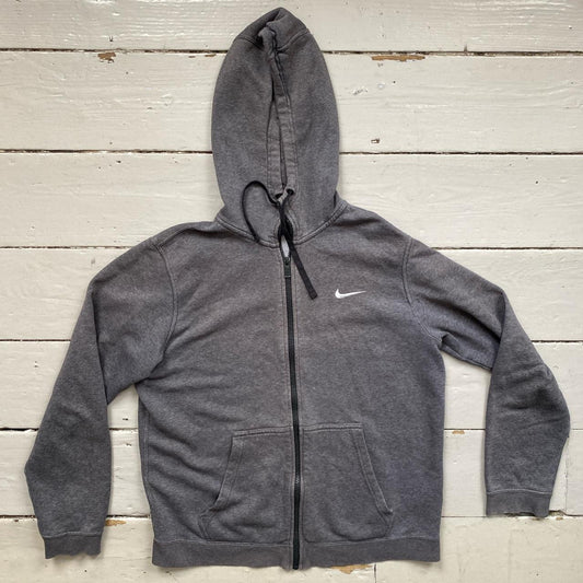 Nike Swoosh Grey Hoodie (Medium)