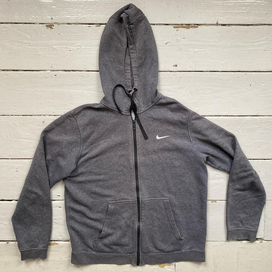 Nike Swoosh Grey Hoodie (Medium)