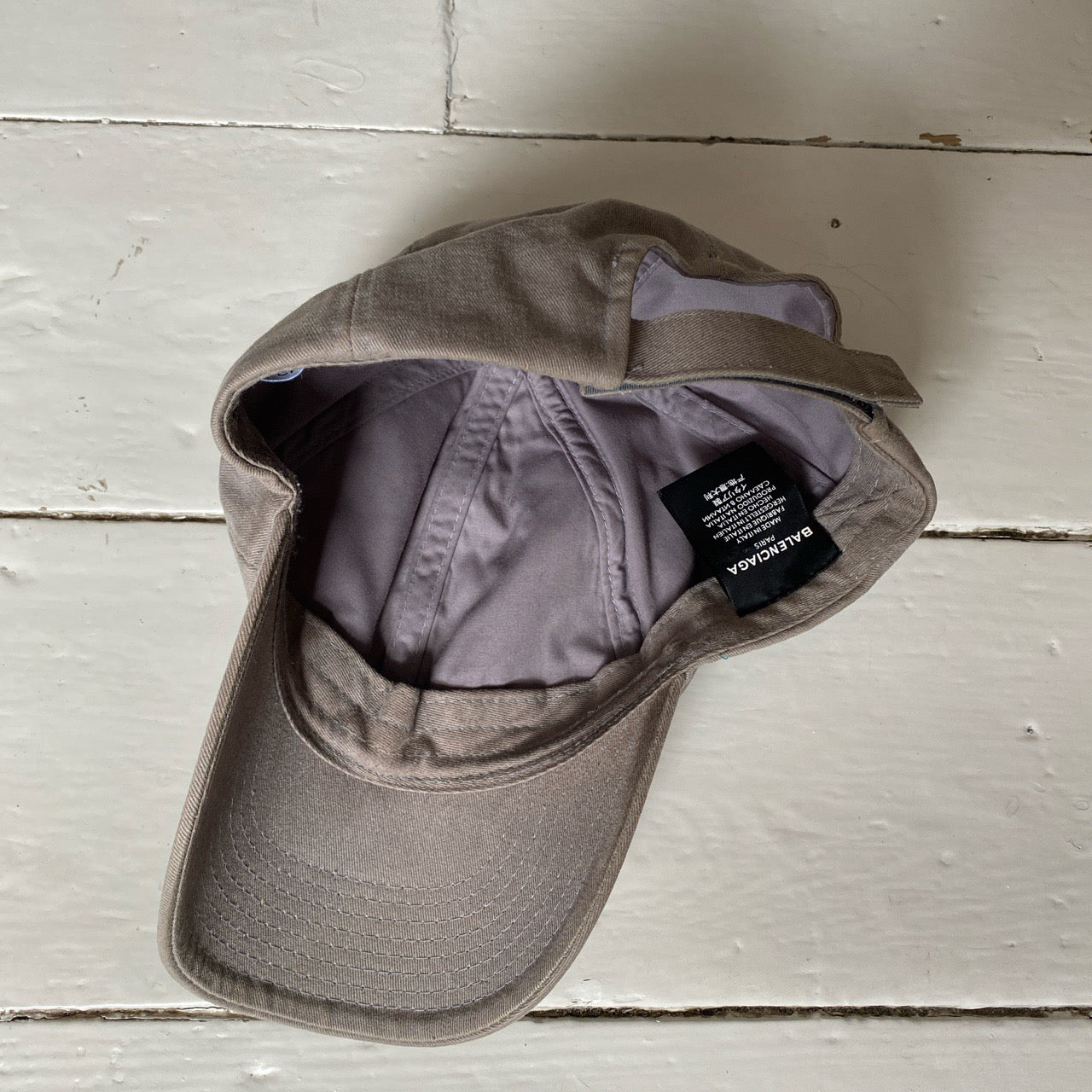 Balenciaga Spellout Grey Cap