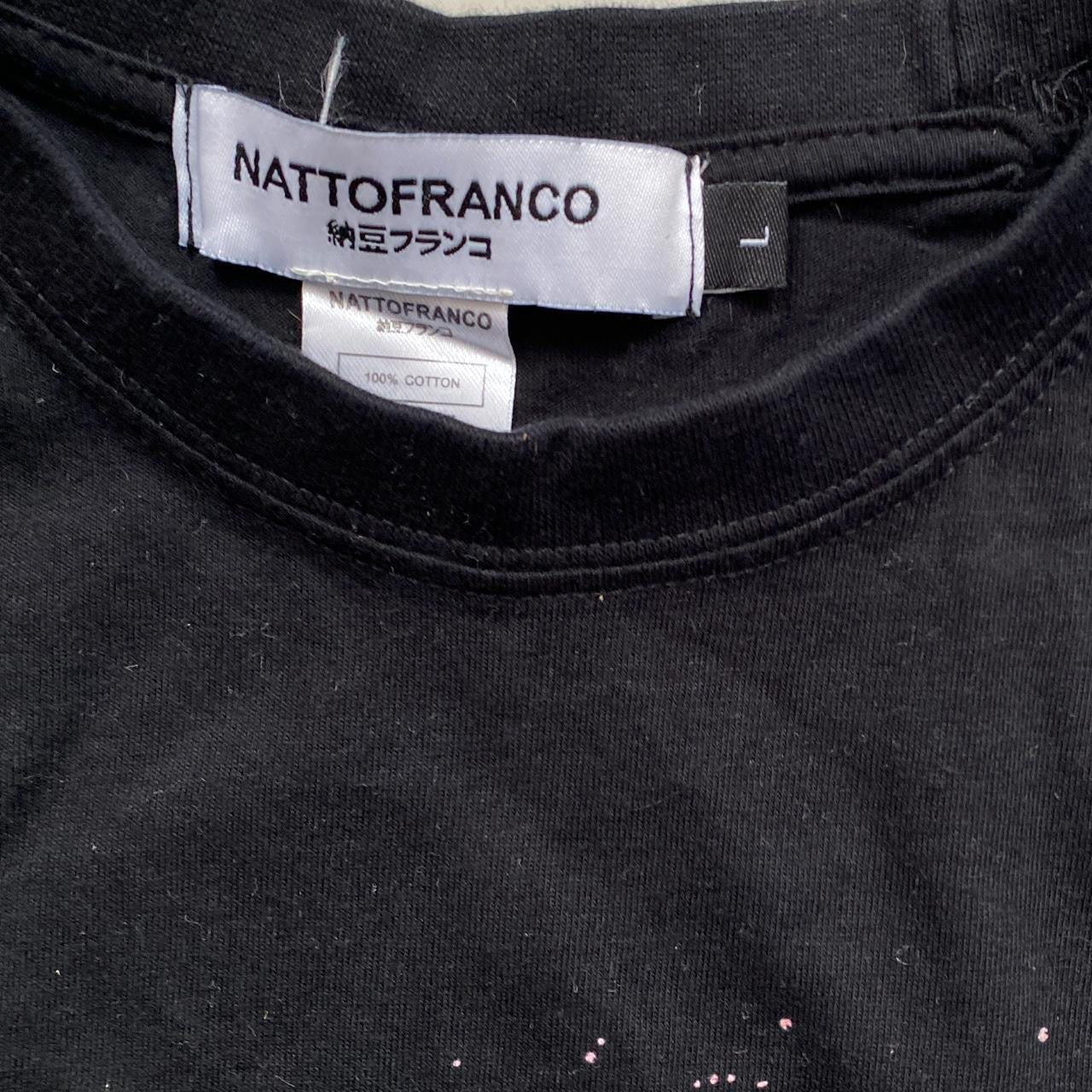 Nattofranco Black Womens T-Shirt (Large)