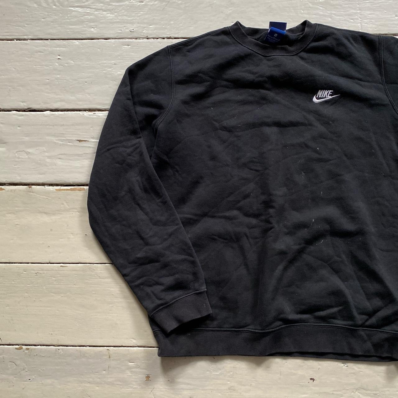 Nike Swoosh Black Jumper (Medium)