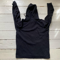Nike Swoosh Box Logo Black Hoodie (XL)