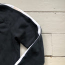 Nike Black and White Swoosh Zip Up (Medium)