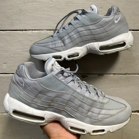 Nike Air Max 95 Grey and White (UK 12)