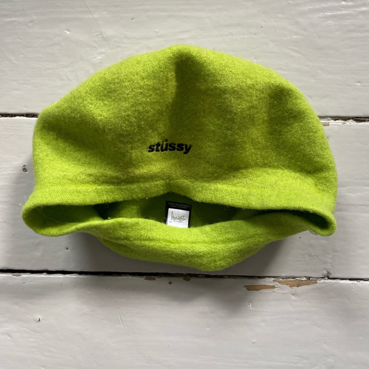 Stussy Lime Green Beret