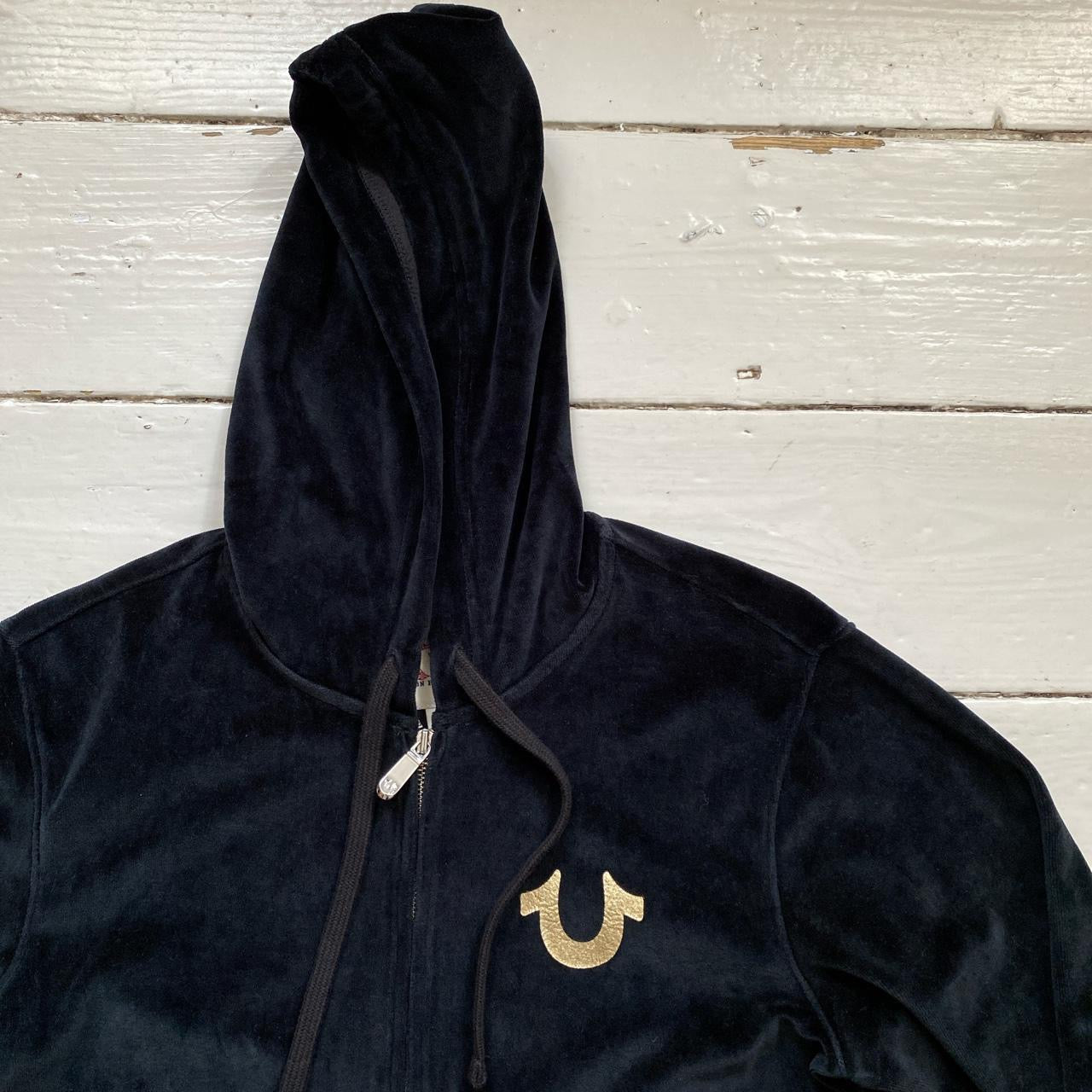 True Religion Velour Hoodie (Small)