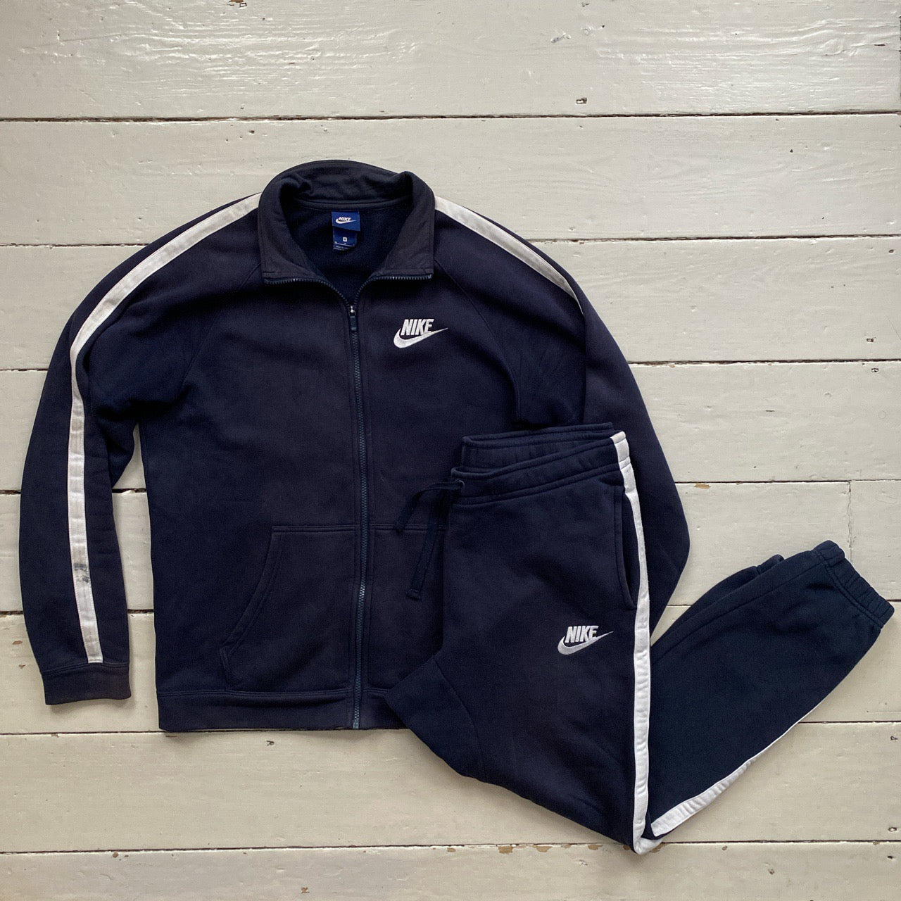 Nike Navy Tracksuit (Medium both)