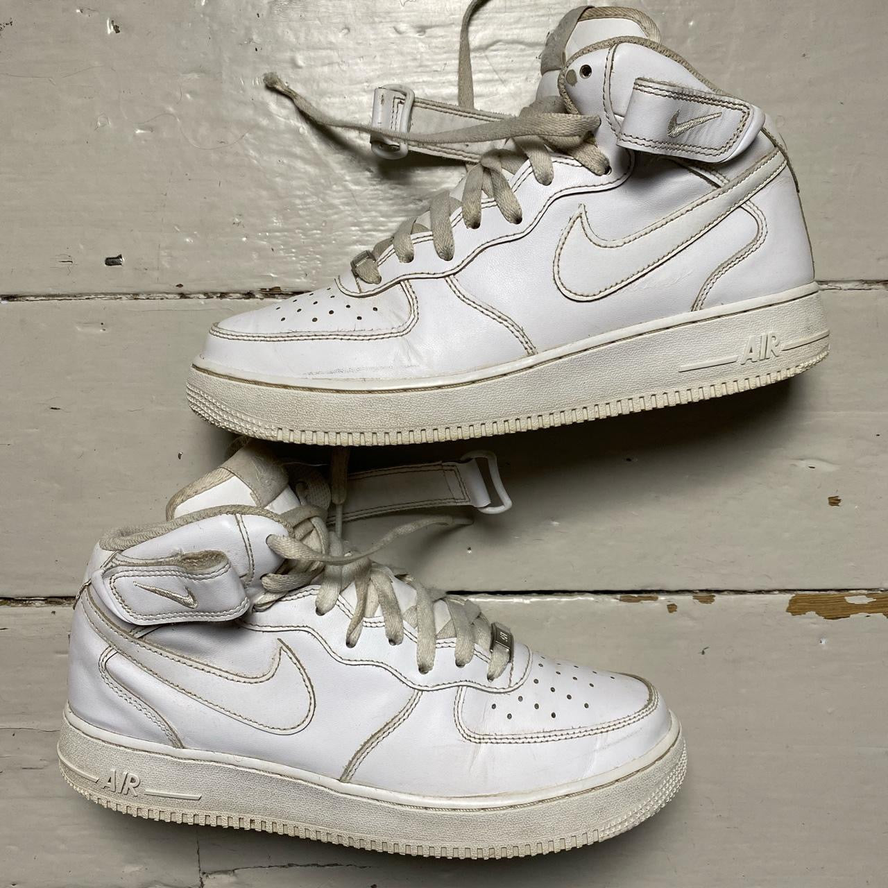 Nike Air Force 1 Mid White (UK 8)