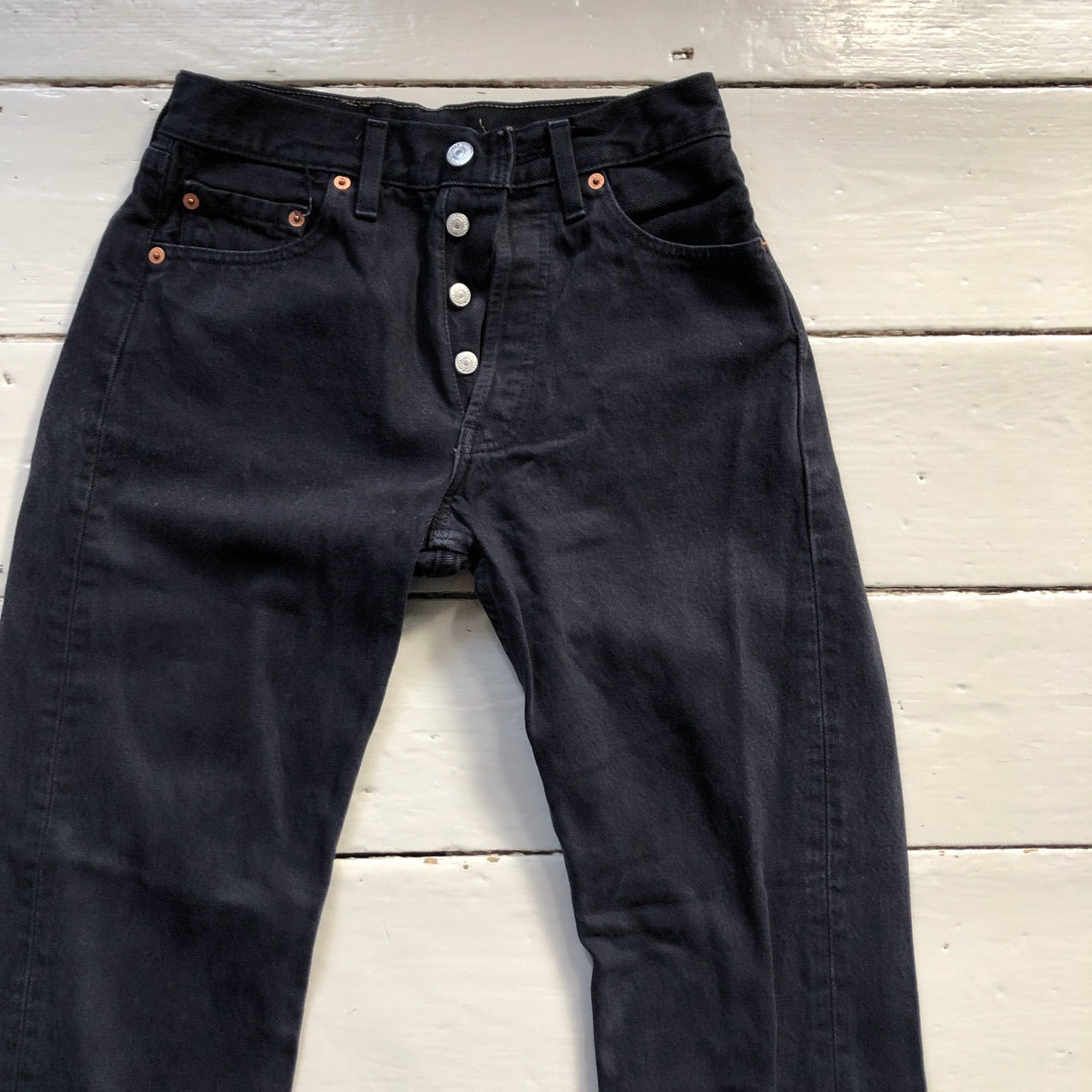 Levis 501 Black Slim Fit Jeans (28/29)