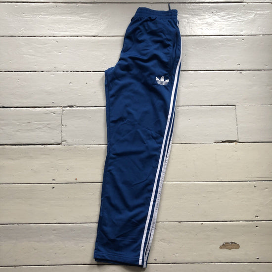 Adidas Originals Blue Track Bottoms (Large)