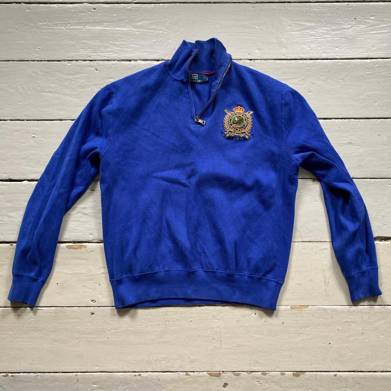 Ralph Lauren Quarter Zip Blue (Medium)