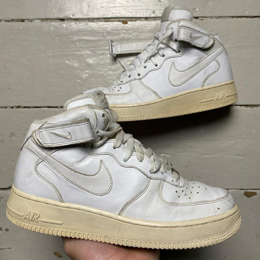 Nike Air Force 1 Mid White (UK 6)