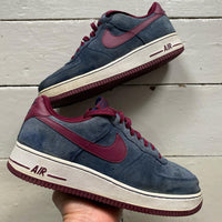 Nike Air Force 1 Grey and Burgundy (UK 11)