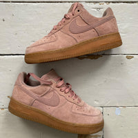 Nike Air Force 1 Suede Pink Gum Sole (UK 5)