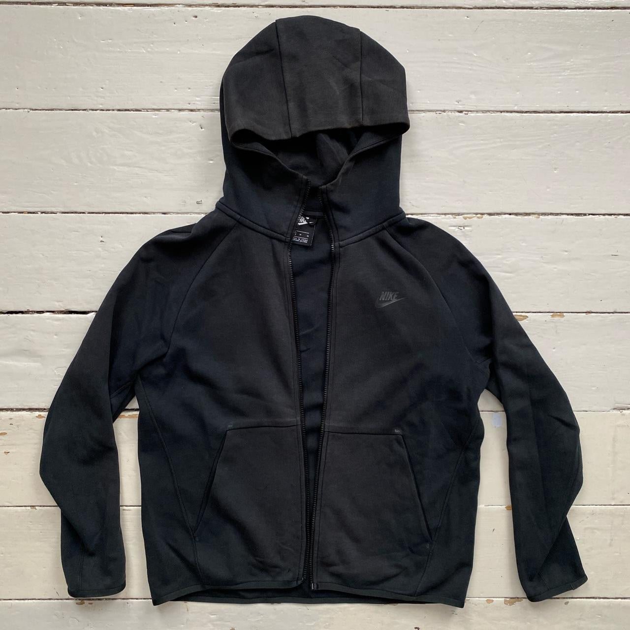 Nike Tech Fleece Black Hoodie (Medium)