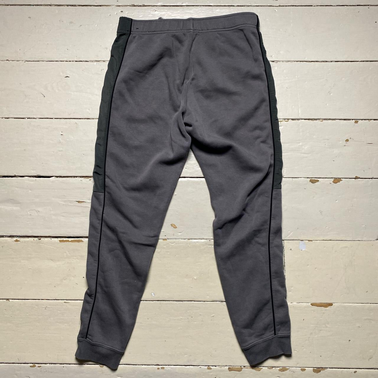 Nike Grey and Black Tech Joggers (Small)