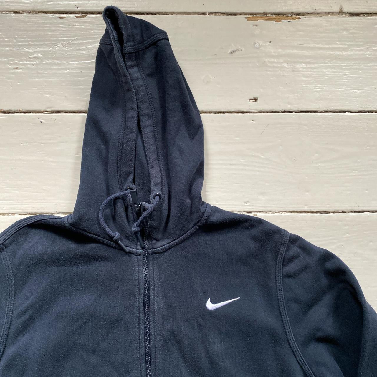 Nike Swoosh Navy Hoodie (Medium)