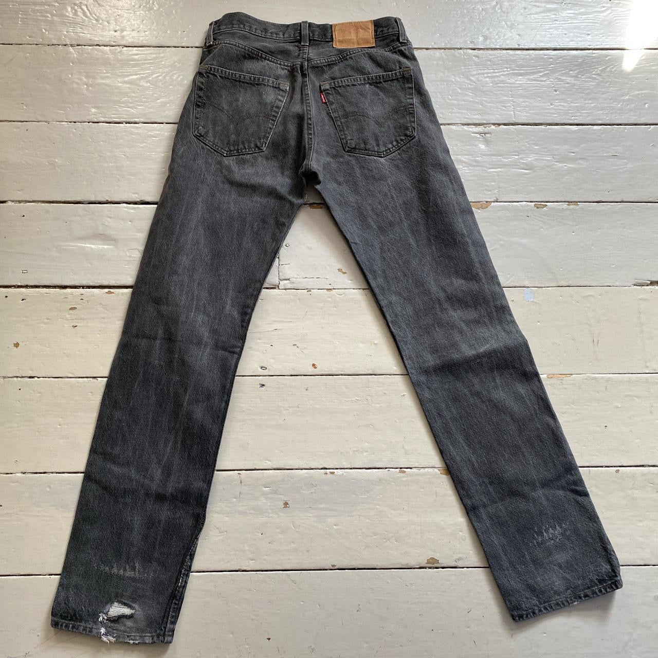 Levis 501 Grey distressed Jeans (30/34)