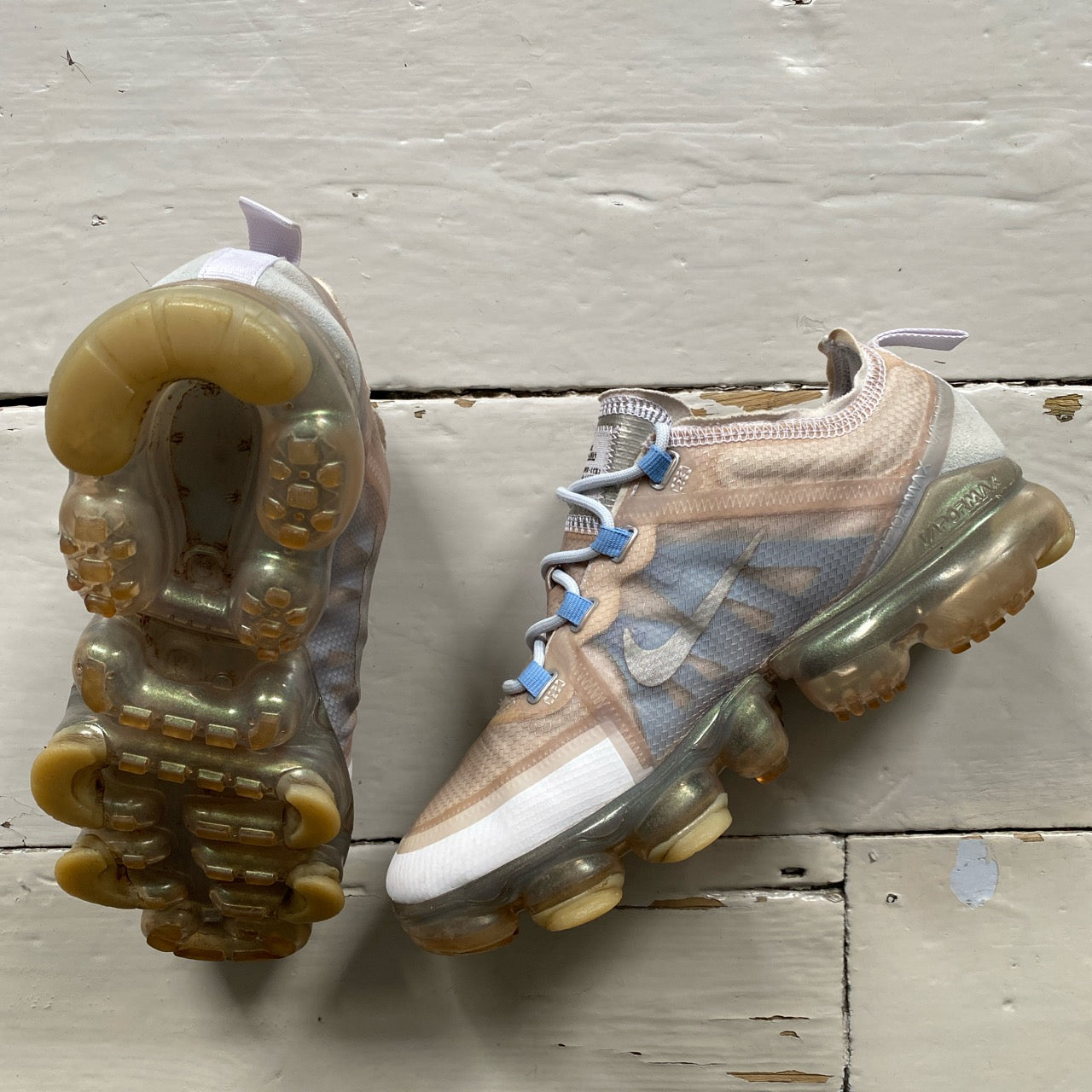 Nike Vapormax 2019 Beige and White (UK 4)