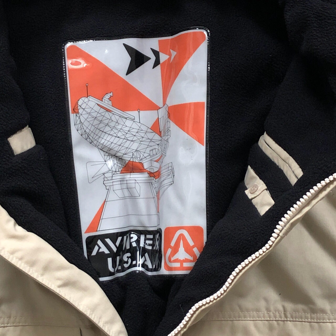 Avirex Khaki Padded Jacket (Small)