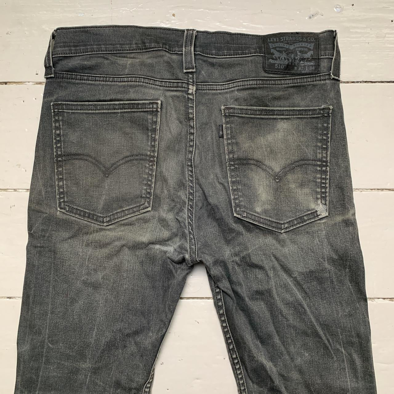 Levis 510 Grey Slim Jeans (32/34)