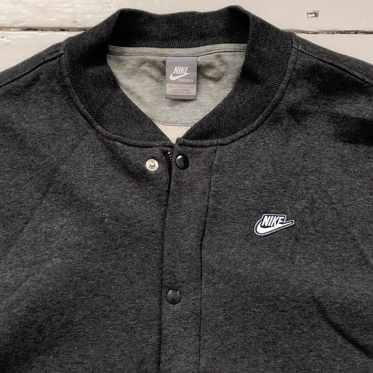 Nike Varsity Grey Jacket (XLarge)