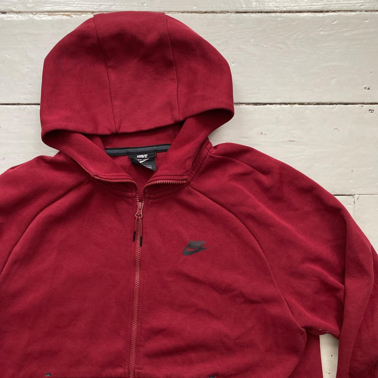 Nike Tech Fleece Burgundy Hoodie (XL)