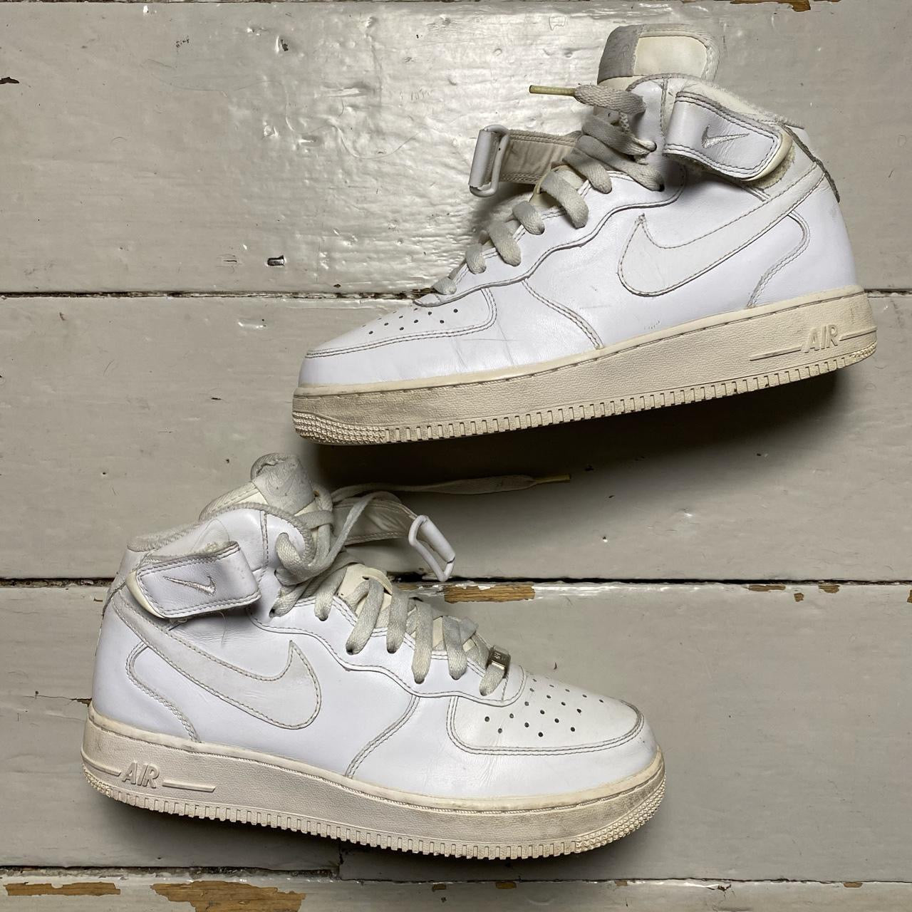 Nike Air Force 1 Mid White (UK 7.5)