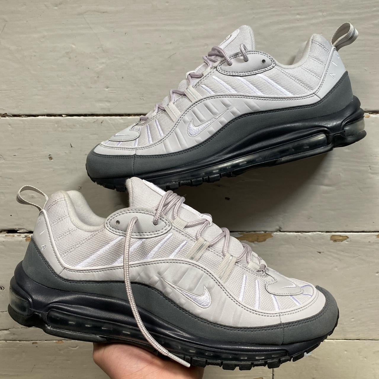 Nike Air Max 98 Grey and White (UK 11)