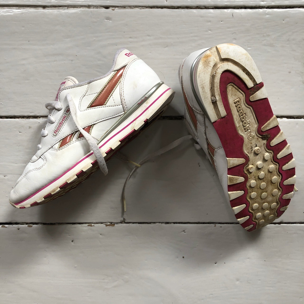Reebok Classics White and Pink (UK 5)