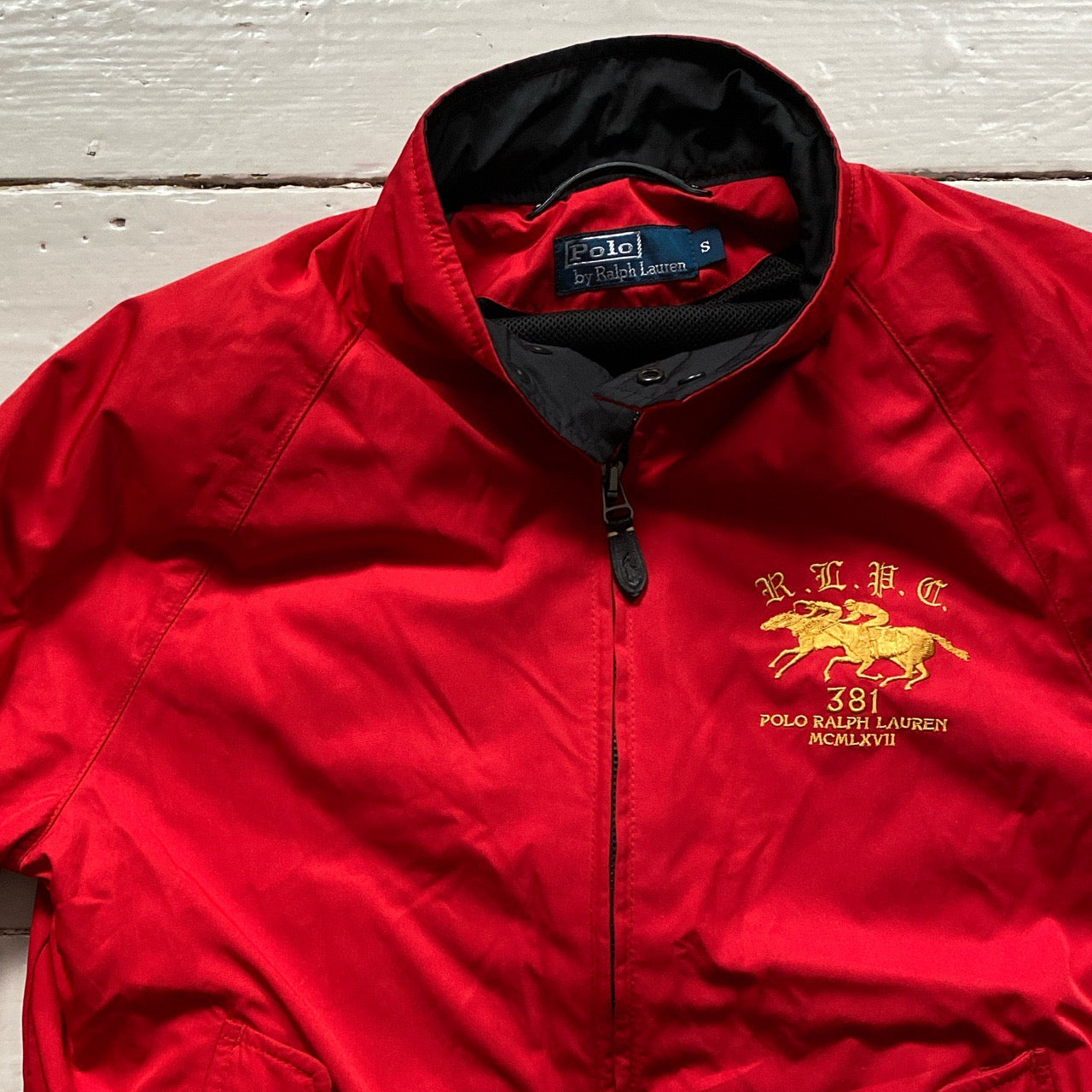 Ralph Lauren Polo Red Bomber Jacket (Small)