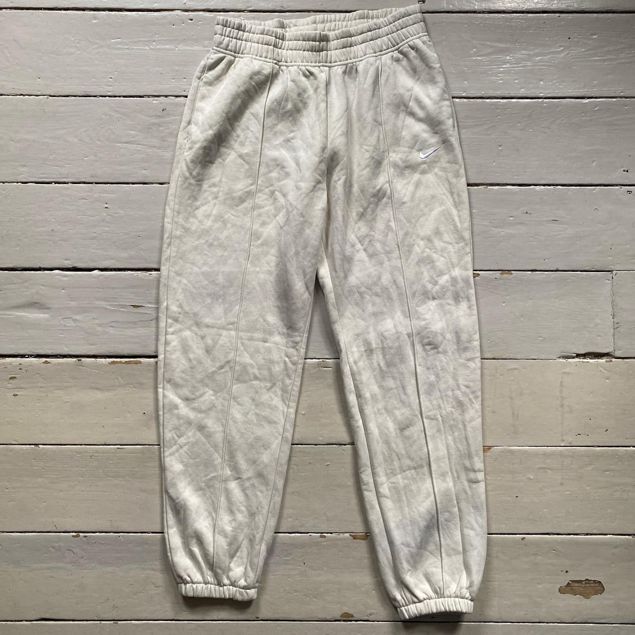 Nike Swoosh Cream Joggers (Medium)