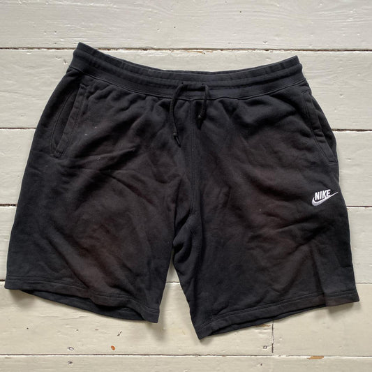 Nike Swoosh Black Shorts (XL)