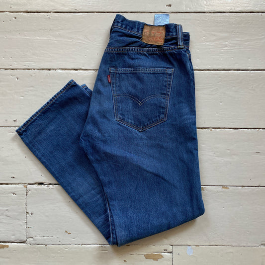 Levis 501 Navy Jeans (33/30)