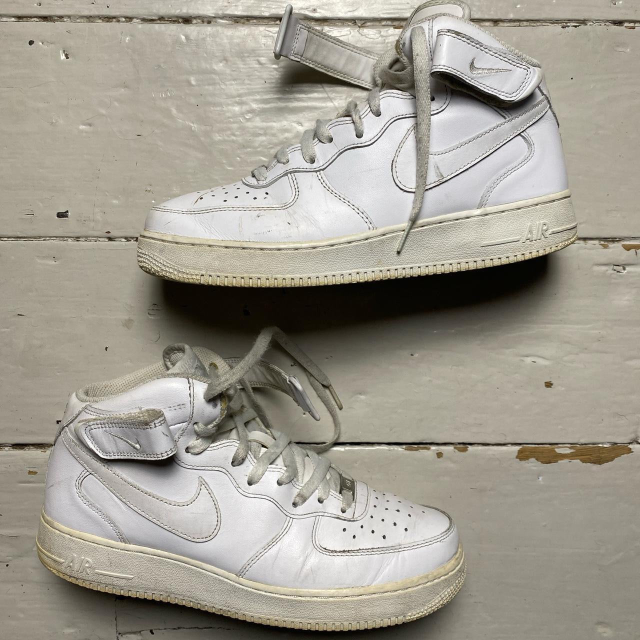 Nike Air Force 1 Mid White (UK 8.5)