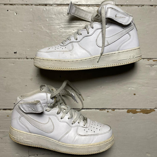 Nike Air Force 1 Mid White (UK 8.5)